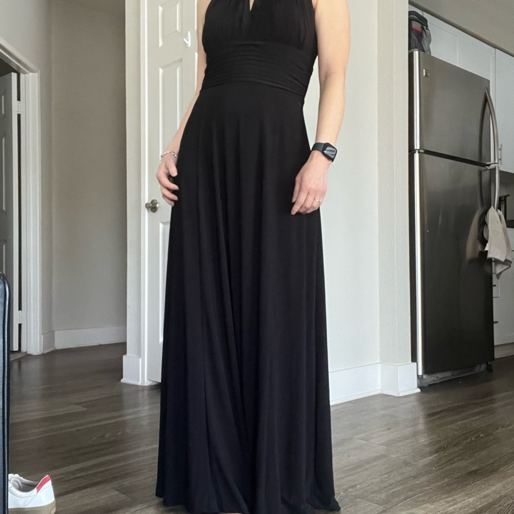 SLNY Long Black Gown